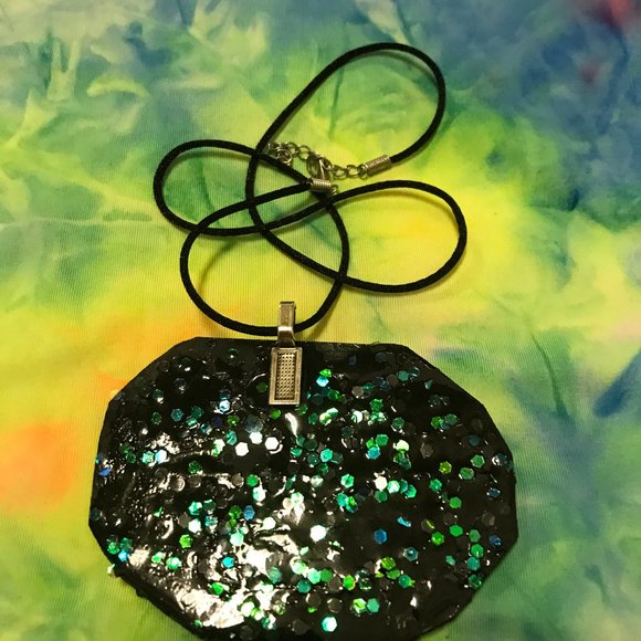 Reversible Exclusive Rare Unique Vintage One of a KInd Handmade Necklace - Picture 2 of 16